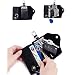 Produktbild Ankamal Elec Keycase, unisex handshelled Skinny Leather Schlüsselanhänger Schlüsseletui, sechs Schlüssel Haken Boxen mit Clips (schwarz)