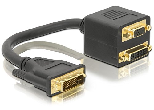 InLine 17301 DVI-I Adapter-Kabel (Stecker-auf-Buchse/Plus S-VGA Buchse)