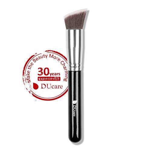 DUcare 1Pcs Professional Angled Flat Top Base Liquid Cosmetic Makeup Brush Tool