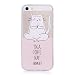 Produktbild iPhone 5/5S Hülle ,Edaroo Ultra Dünn Leicht Transparent Klar Silikon Handyhülle mit Süßes Bunt Motiv SchutzHülle TPU Gel Weiche Dünne Silikon Rückseiten Hülle Backcase Cover für Apple iPhone 5/5S & iPhone SE - Yoga Coffee Nap Katze