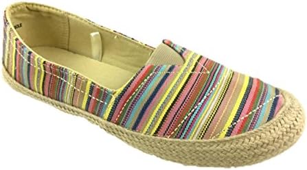 LADIES MOOTSIES TOOTSIES WIDE FIT FLAT CASUAL SUMMER ESPADRILLE SHOE MULTI COLOR SIZE UK 3-8 (5)