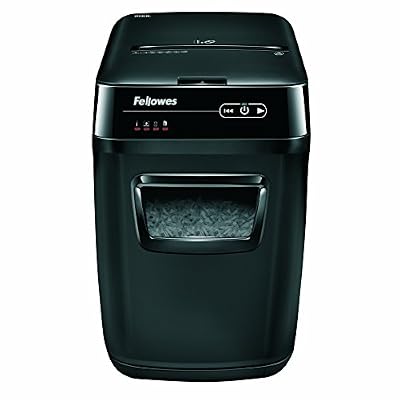 Fellowes AutoMax 200C Destructeur de Documents Automatique 200 Feuilles Coupe Croisée - Technologies SilentShred et Auto Reverse