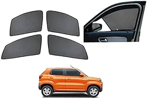 Auto Addict Car Half Magnetic Sunshades Set of 4 Pcs (2 Half,2 Non-Half) for Maruti Suzuki S-Presso