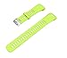 Produktbild Altsommer Armband 5 Farben 21mm für Garmin Vivosmart HR Silikon Einfarbig Weiches Silikon Sport Ersatzarmband Uhrenarm verstellbares Armband Replacement für Damen Herren Weiß (Grün)