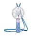 Produktbild TEMPO Portable Mini Hand Fan Personal Necklace Fan Handheld Air Fan for Travel, Home,Shopping and Office, USB Rechargeable, 4 Blades, 1 Switch, 2 Speeds Adjustable -(Blue Rabbit)