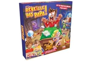 CAVERNEDESJOUETS Reveille Pas Papa, Enfant 4 Ans Plus - Nouveau Parcours, avec Elements 3D - Jeu Societe Classique - Set Jouet Junior et Carte