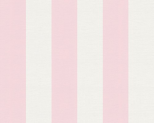 A.S. Création Tapete Liberté Landhaus Shabby Chic 10,05 m x 0,53 m rosa weiß 314086