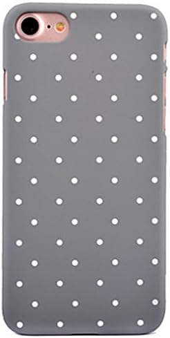 SecondDromi Cute grey background with white dot pattern Hard case for iPhone SE, for iPhone 5S,silver