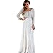Produktbild Ba Zha Hei röcke Korean Women Boho Plissee Retro Maxi Langer Rock-Elastischen Bund Tanz-Kleid Fashion Womens Sommer Gefaltete Röcke High Taille Knielangen Lang Festlich Rock Hochzeit (Weiß, M)