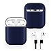 Produktbild AirPods Schutzhülle, FRTMA Hart-PC-Material [Keinen Staub Aufsammeln] Abdeckung und Hülle für Apple AirPods mit Anti-verlorene Band für AirPods Zubehör (Nachtblau)