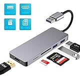 【USB 3.0 High Speed】 USB 3.0-Schnittstelle und abwärtskompatibel mit USB 2.0. Unterstützt Hot-Plug-fähige Geräte (nur der USB 3.0-Anschluss kann das HD 1080P-Format erreichen. Wenn Sie einen USB 2.0-Anschluss verwenden, kann dieser nur 800 x 600 sein.)