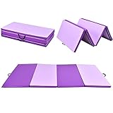 COSTWAY Tapis de Gymnastique Pliable Tapis de Yoga Pliant Tapis Musculation Matelas Gymnastique Pliant Portable 240 * 120 * 5CM