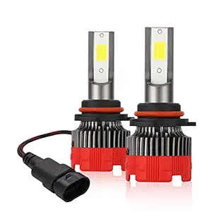 9005 LED Headlight Bulb 2pcs High Performance Halogen Headlight Bulb, High Beam, Low Beam and Fog Replacement Bulb