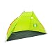 Produktbild Relaxdays Strandmuschel, HxBxT: 120 x 220 x 120 cm, mit Transporttasche, UV 80, leicht, Strandzelt, dunkelblau-grün