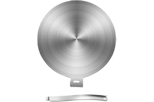 JUMPLUSHION Placa difusora de calor, placa de inducción, adaptador de cocina de acero inoxidable para ollas y sartenes, varios tamaños 13/20/24/28 cm, accesorio de utensilios de cocina (28 cm)