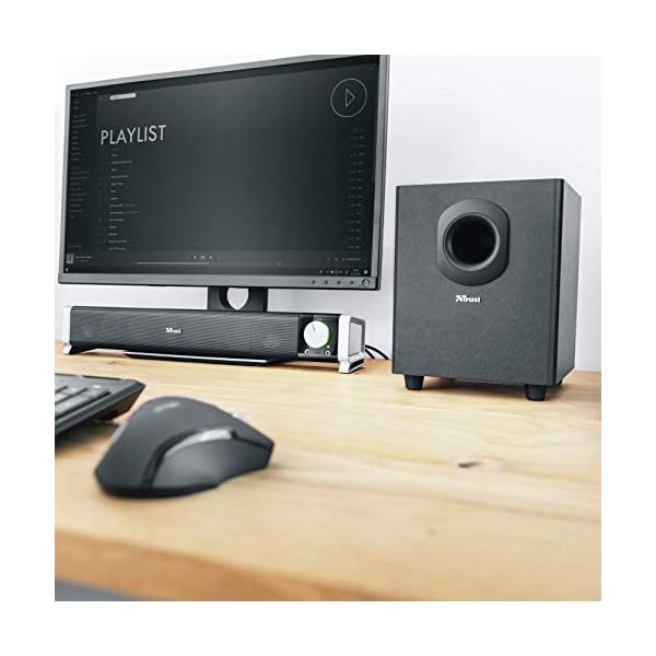 Trust Asto - Barra de Sonido con subwoofer, Potencia de Pico de 40W, Negro - Image 4