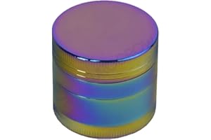 EUROGROW - Grinder 4 Partes con Rascador para Hierbas y Especias, Molinillo Camaleon 50mm