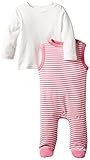 Twins Baby Girls Crew Neck Long Sleeve Footies