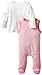 Twins Baby Girls Crew Neck Long Sleeve Footies, Pink (Morning Glory), 0-2 Months (Manufacturer size: 56)