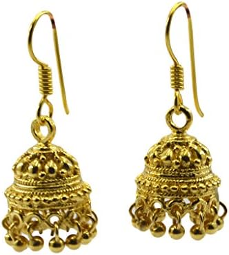 Riyo Gems Women's A Plain 18Kt Gold Plated Period Earring N½