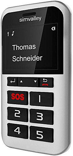Preisvergleich Produktbild Simvalley Mobile Telefon für Senioren: 5-Tasten-Handy Pico RX-902 mit Garantruf Premium, GPS (5 Tasten Notrufhandys)