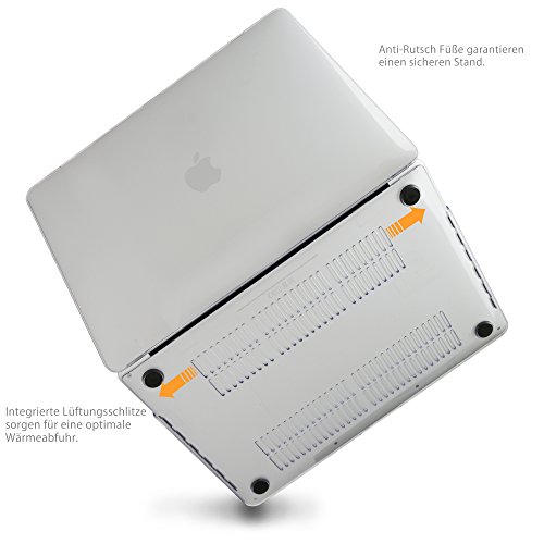 MyGadget MacBook Pro 13 Zoll *Matt* Case – Model mit / ohne Touchbar Ende 2016 (A1706 / A1708) Plastik Mac Hülle Schutzhülle Hartschale Cover (Transparent) - 3