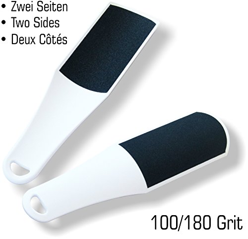 Doppelfussfeile Hornhautfeile BOW, weiss, Pediküre - 2