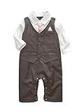 Baby Boy Wedding Tuxedo Waistcoat Design 1pc Outfit Suit