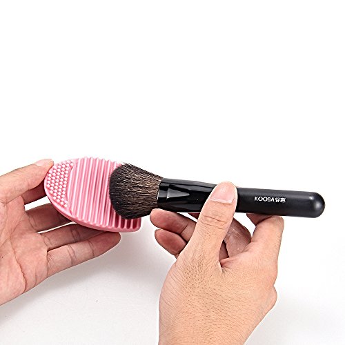 FACILLA® Rosa Pinsel-Reiniger Make-up Massage Werkzeug Reiniger Finger Glove Silikon - 4