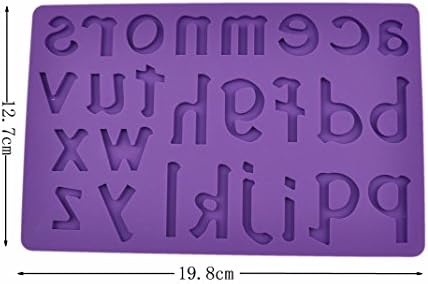 Lace Flower Silicone Mold Fondant Cake Decoration Baking Tool Mould (Alphabet Embossing Mat Letter2#)