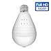 Price comparison product image SDETER WiFi Hidden Camera 960P Wireless Security Bulb Camera with Fisheye Lens 360 Panoramic for Remote Home Security System,Motion Detection and Two Way Talking for PC/Phone/iPad