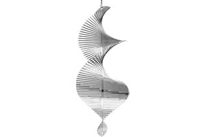 SHARHARGE Beauty and the Wind Wind Spinner Metal Garden Spinners Outdoor Garden Art for Backyard Outdoor Hanging Decor and Spinners for Yard and Garden Ornaments 3D Shape