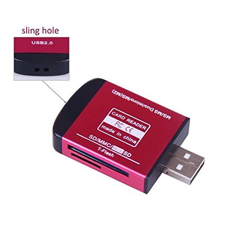 V.one SuperSpeed Multi-in-1 USB 2.0 Kartenleser Kartenlesegerät mit zwei TF/SD Kartenslots für SD, SD-HC, SD-XC, MMC, RS-MMC und Micro SD Karten für digital camerasCTablets PC, Mac,iMac,MacBook Pro Air,Ultrabooks,Microsoft Surface RT,Laptops,Raspberry pi ,etc - 2