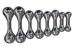 IBS Solid Steel Iron Dumbbell Set with Steel Chrome Plated for Gym and Home Gym(1 KG to 5 KG Pair)