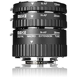 Meike MK-N-AF1-A Lente macro electrónica con autofoco, extensión con adaptador para cámaras Nikon DSLR Nikkor AF, AF-S, D, G y VR lente cámaras de la serieD3100 D3200 D5000 D51000 D5200 D7000 D7100