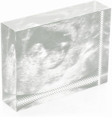 Baby Scan Crystal Keepsake - Ideal Fathers Day Gift for a Daddy to be