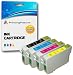 Produktbild 4 PREMIUM Druckerpatronen für Epson Stylus S20, S21, SX100, SX105, SX110, SX115, SX200, SX205, SX209, SX210, SX215, SX218, SX400, SX405, SX410, SX415, SX510W, SX515W, SX600FW, SX610FW, D78, D92, D120, DX400, DX4000, DX4050, DX4400, DX4450, DX5000, DX5050, DX6000, DX6050, DX7000, DX7400, DX7450, DX8400, DX8450, DX9200, DX9400F, DX9450 / Stylus Office B40W, B300F, BX310FN, BX600FW, BX610FW | kompatibel zu Epson T0711, T0712, T0713, T0714 (T0715)