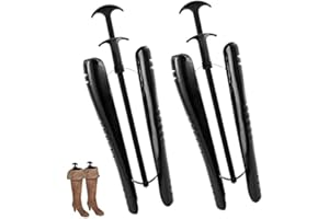 QuaHom Boot Stretchers for Women and Men - Adjustable Boot Shapers for Knee High Tall Long Boots - Spring Loaded Boot Trees Shaft for Great Support and Form Shaping Inserts in Womens and Mens Shoes