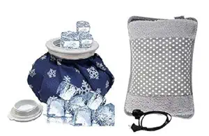 Dwiza Enterprise Heating Pad for Pain Relief & Ice Bag Combo | Heat Pouch Hot Water Bottle Bag | Heating Bag for Pain Relief Heating pad hot water bag hot bags for pain relief hot water bag-Multi (Ice-Velvet Hot Bag Combo)