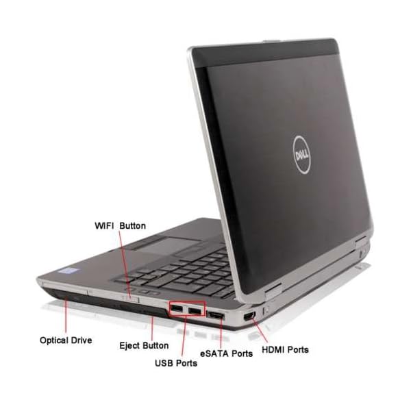 Dell Latitude E6430 14.1 inches Core i5-3210M 8GB 320GB DVD WiFi Windows 10 Professional 64-Bit Laptop (Renewed) - Image 4