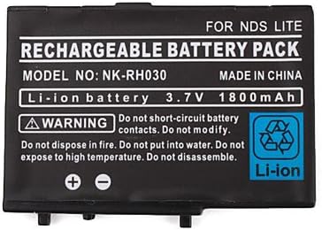 Rechargeable Battery Pack with Screwdriver for Nintendo DS, DS Lite, Dsi (3.7V, 1800mAh)