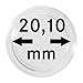 Produktbild Lindner Münzkapseln Innen-Ø 20,10 mm, Innenhöhe 4,50 mm (10 Stück) S22702010P, für dickere Münzen