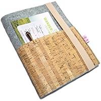 Reiseorganizer Reiseetui Dokumententasche Wollfilz Filz Kork für Reisedokumente inkl. eReader-/Tabletfach bis max. 8