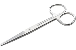 REMOS PROFESSIONAL BODY CARE REMOS Ciseaux de Ménage, Ciseaux universels, pointus-ronds, lame droit, 12 cm, acier inoxydable