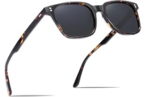 CARFIA Retro Polarised Sunglasses for Women UV400 Protection Driving Outdoor Acetate Frame