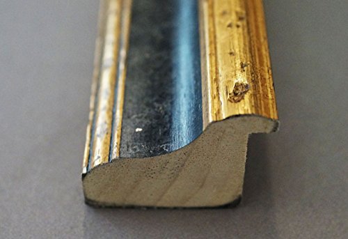 Spiegel Wandspiegel Badspiegel – Genua Schwarz Gold 4,3 – handgefertigt – 200 Größen zur Auswahl – Antik, Barock – 60 x 90 cm AM - 5