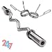 TMZ ©-Olympic 47" Bicep Tricep Curl EZ E-Z G24039 Weight Lifting Bar + Collars