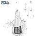 Produktbild Munddusche Elektrische,Kabellos Portable Mundspülgerät Professionelle Wiederaufladbare IPX7 Wasserdichte 180ml Wassertank Oral Irrigator mit USB Adapter und 5 Düsen für Zuhause Reise