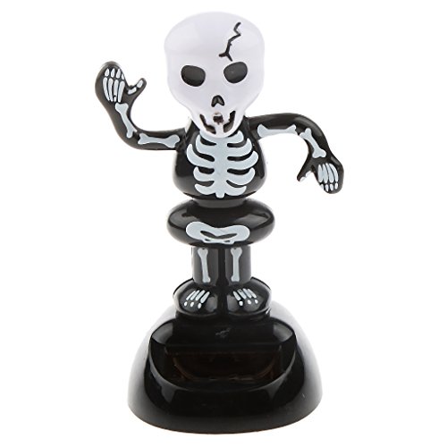 Preisvergleich Produktbild MagiDeal Solarfigur Dekofigur Geist Puppe Wackel-Figur flip flap solar Büro Deko