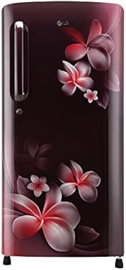 LG 190 L 4 Star Inverter Direct-Cool Single Door Refrigerator (GL-B201ASPY, Scarlet Plumeria)